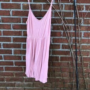 Pink tank top dress